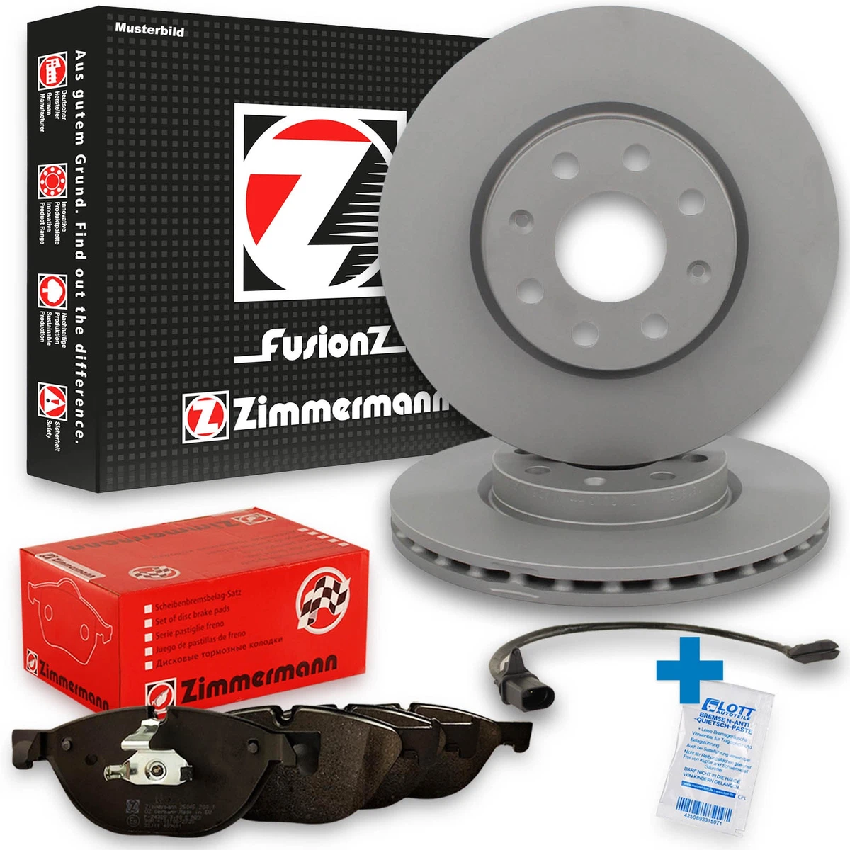 Гальмівні колодки та диски Zimmermann для MINI COUNTRYMAN (F60) Cooper S ALL4